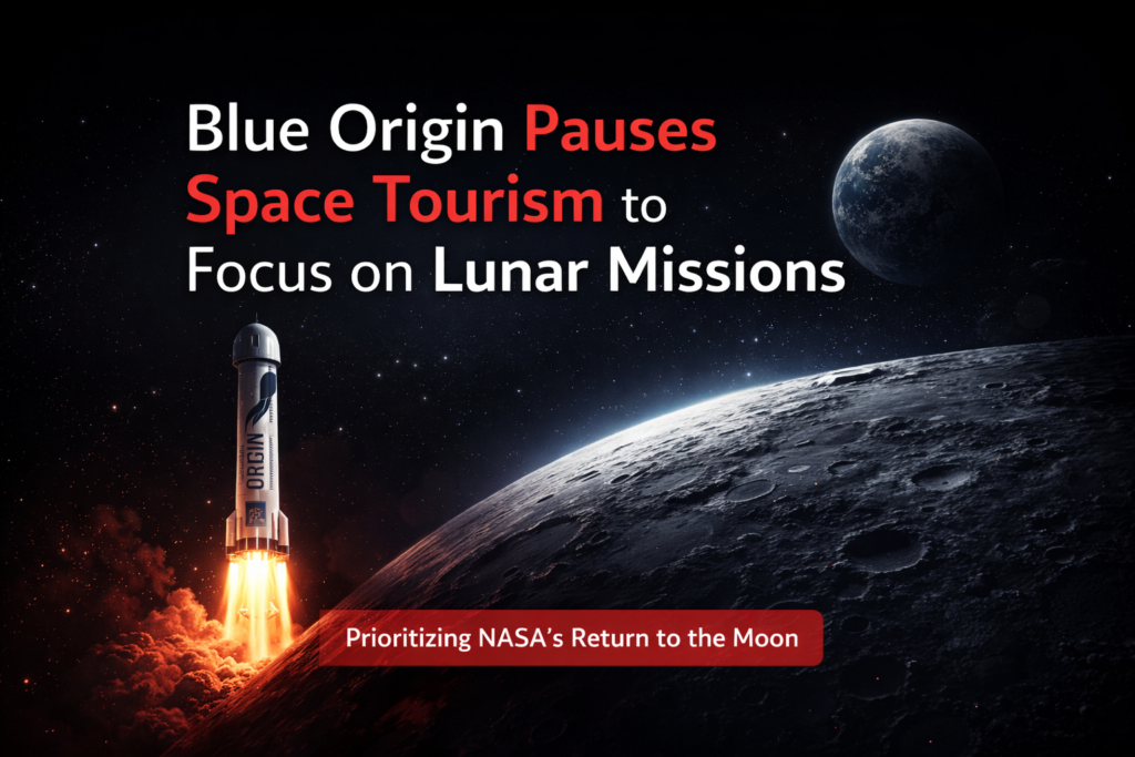 Blue Origin pauses space tourism to focus on lunar missions and NASA Moon program
